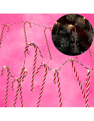 Lampki girlanda 10 led lizaki laski choinkowe ciepły biały luca