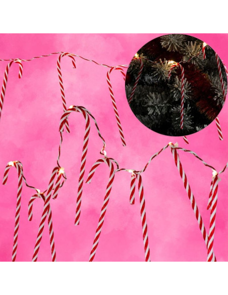 Lampki girlanda 10 led lizaki laski choinkowe ciepły biały luca