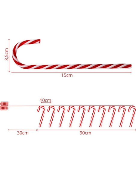 Lampki girlanda 10 led lizaki laski choinkowe ciepły biały luca