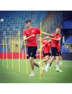 Tyczka treningowa yakima sport metalowa końcówka 1,6 m niebieska 100646 2