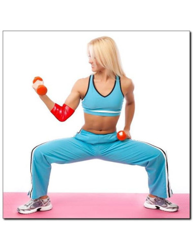 Fb01 red 1.2 x 50 x 2080 mm guma do ćwiczeń hms