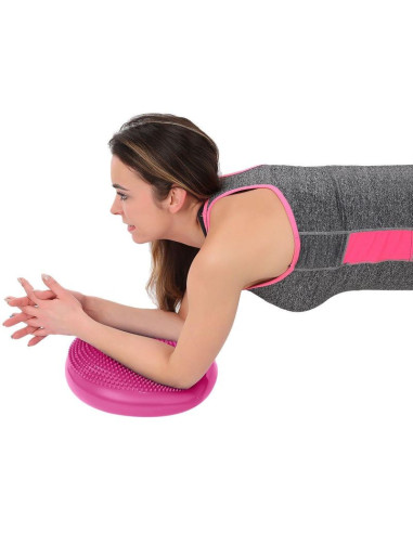 Dysk poduszka sensomotoryczna z pompką 33cm różowy enero fit