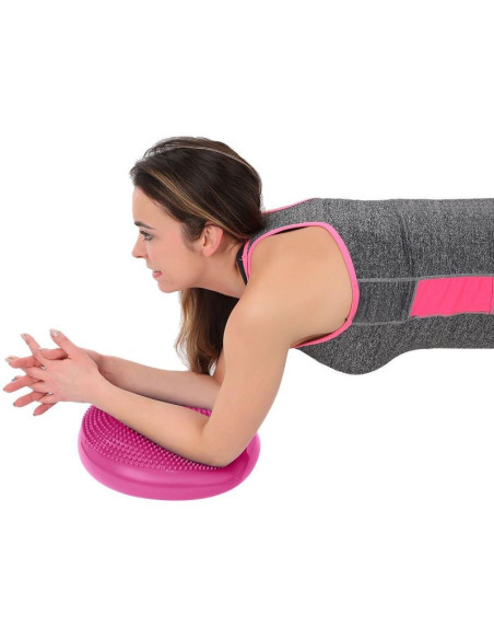 Dysk poduszka sensomotoryczna z pompką 33cm różowy enero fit