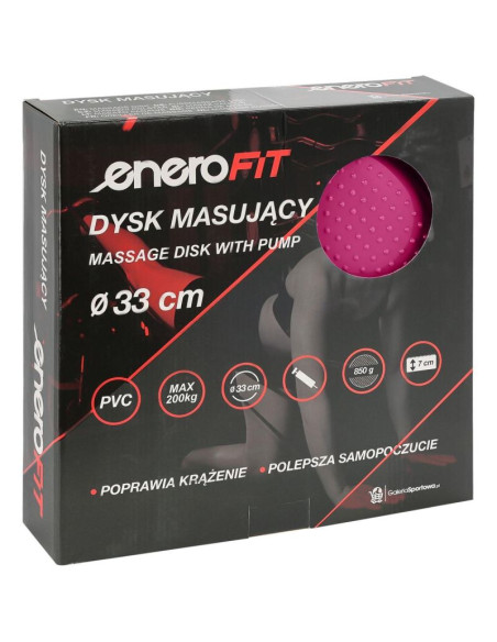 Dysk poduszka sensomotoryczna z pompką 33cm różowy enero fit