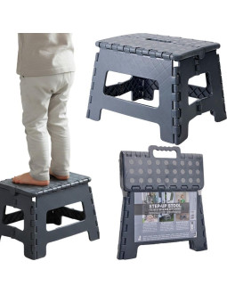 Stołek taboret antypoślizgowy składany szary