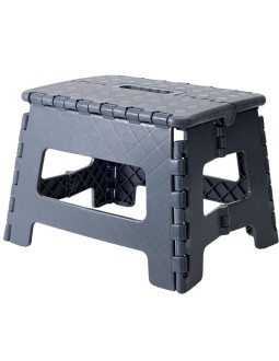 Stołek taboret antypoślizgowy składany szary 2