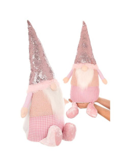 Skrzat dekoracyjny z cekinami 50cm różowy