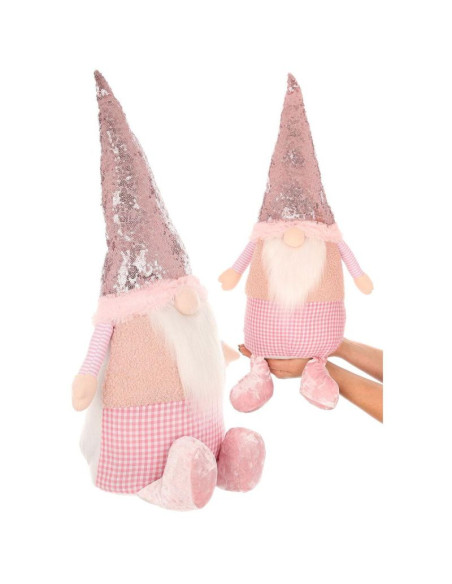 Skrzat dekoracyjny z cekinami 50cm różowy