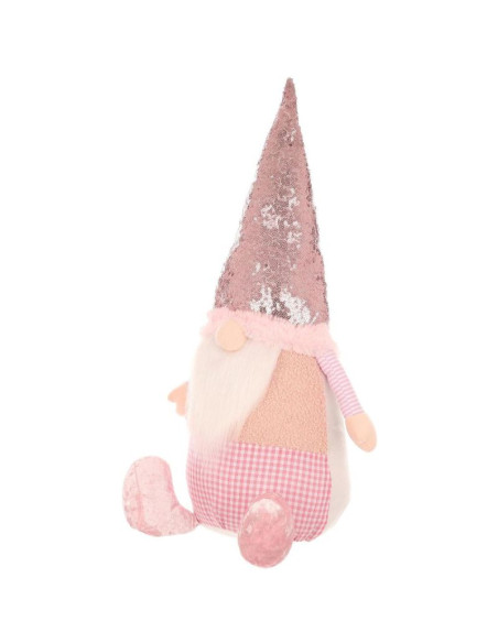 Skrzat dekoracyjny z cekinami 50cm różowy