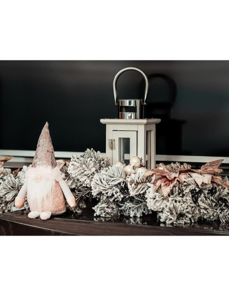 Skrzat dekoracyjny z cekinami 50cm różowy