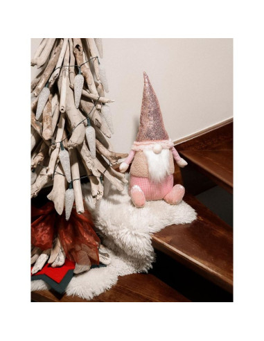 Skrzat dekoracyjny z cekinami 50cm różowy