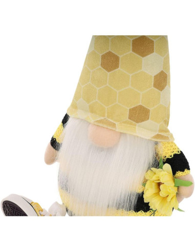 Skrzat gnom siedzący truteń 35+6cm w trampkach dekoracja wiosenna