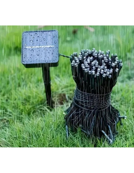 Oświetlenie solar parasola ogrodowego 5m 72led