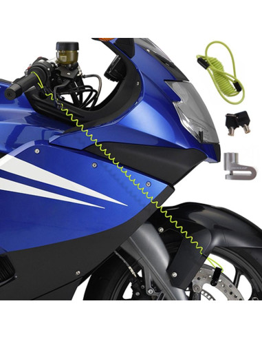 Blokada na tarczę hamulcową z linką przypominającą dunlop silver