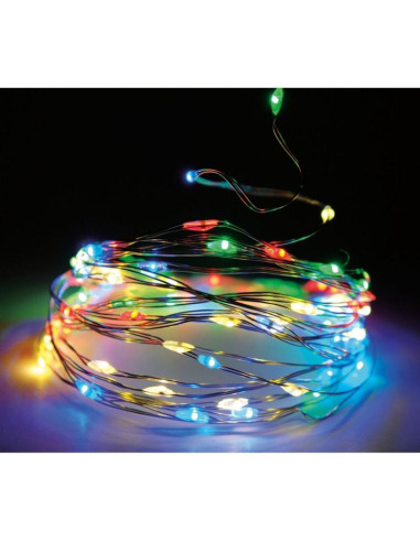 Lampki druciki girlanda 120 led multikolor