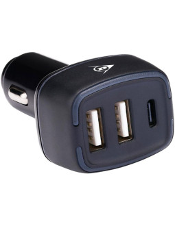 Ładowarka samochodowa multi 2x usb a + usb c dunlop