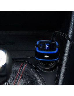 Ładowarka samochodowa multi 2x usb a + usb c dunlop 2