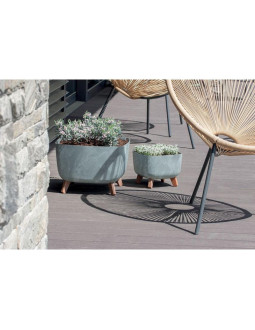 Doniczka gracia square beton effect 24x24cm 2