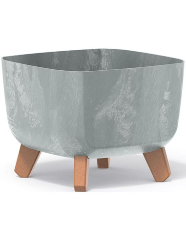 Doniczka gracia square beton effect 24x24cm