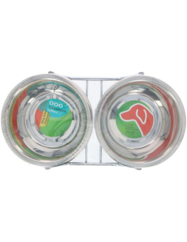 Miska dla psa i kota stal nierdzewna 2x550ml