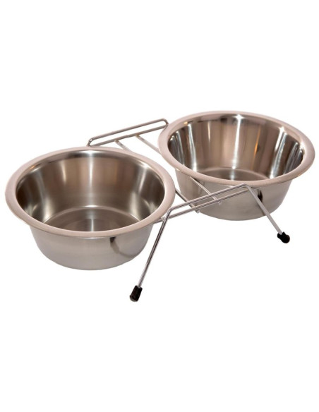 Miska dla psa i kota stal nierdzewna 2x550ml