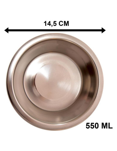 Miska dla psa i kota stal nierdzewna 2x550ml