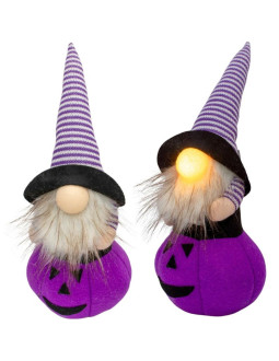 Figurka dekoracyjna na dyni 25cm led halloween fiolet 2