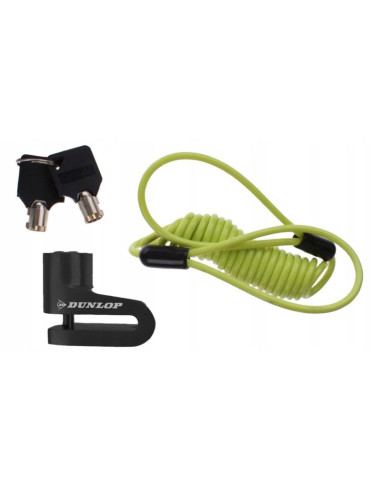 Blokada na tarczę hamulcową z linką przypominającą dunlop black