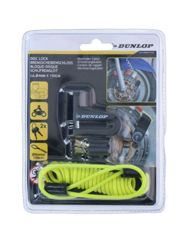 Blokada na tarczę hamulcową z linką przypominającą dunlop black