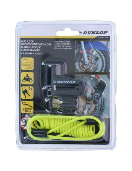 Blokada na tarczę hamulcową z linką przypominającą dunlop black