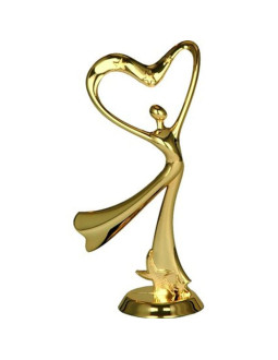 Figurka plastikowa złota - taniec  f198/g 2