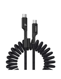 Kabel baseus fish-eye typ c-typ c 100w 1m (czarny) 2