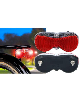 Lampka rowerowa na tył 3 led dunlop