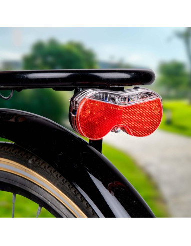 Lampka rowerowa na tył 3 led dunlop