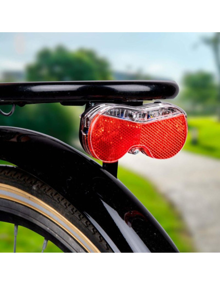 Lampka rowerowa na tył 3 led dunlop