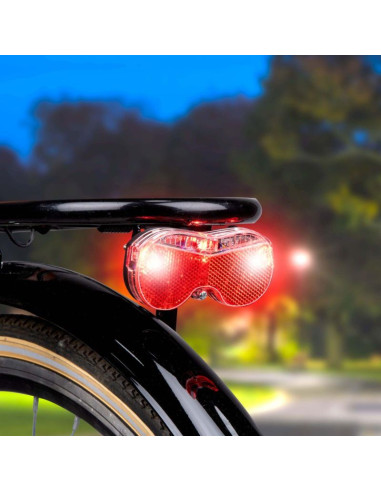 Lampka rowerowa na tył 3 led dunlop