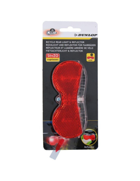 Lampka rowerowa na tył 3 led dunlop