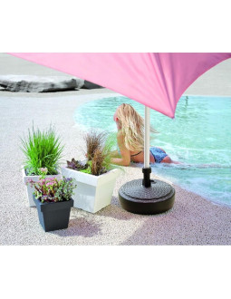 Podstawa do parasola umbrella base okrągła biała 2