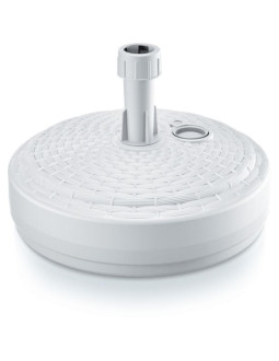 Podstawa do parasola umbrella base  okrągła ratan  biały