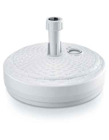 Podstawa do parasola umbrella base  okrągła ratan  biały