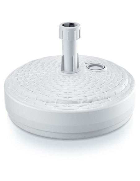 Podstawa do parasola umbrella base  okrągła ratan  biały