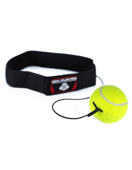 Piłeczka bokserska refleksowa na głowę - żółta dbx-hb