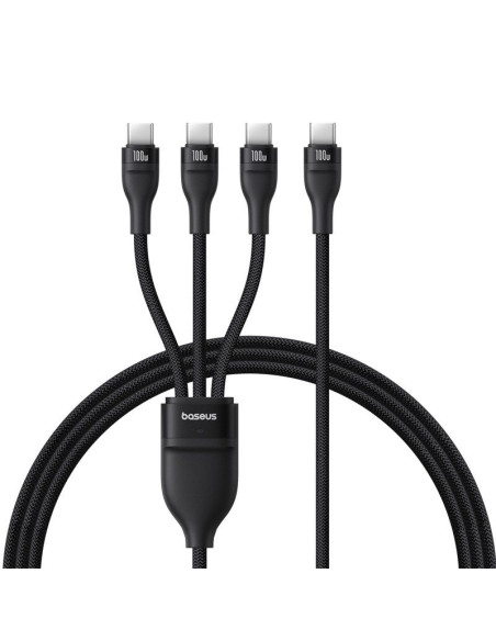 Kabel baseus flash series 3 100w 1,5m (czarny)