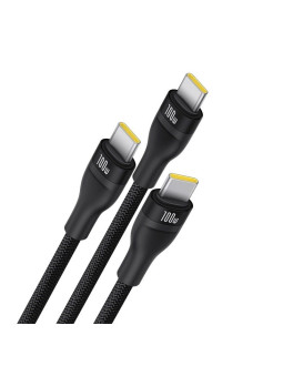 Kabel baseus flash series 3 100w 1,5m (czarny) 2