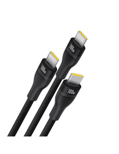 Kabel baseus flash series 3 100w 1,5m (czarny)