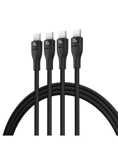 Kabel baseus flash series 3 100w 1,5m (czarny)