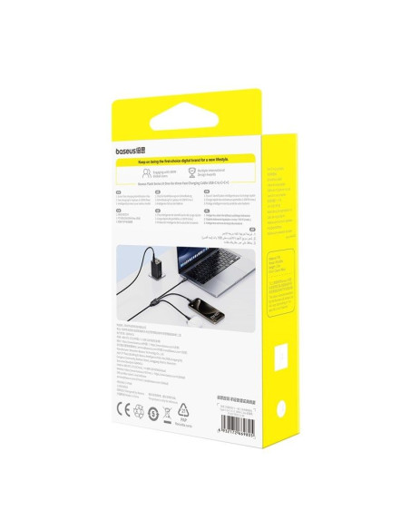 Kabel baseus flash series 3 100w 1,5m (czarny)