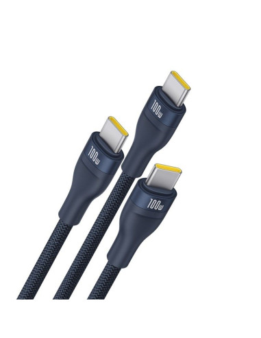 Kabel baseus flash series 3 100w 1,5m (niebieski)