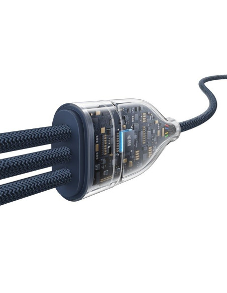 Kabel baseus flash series 3 100w 1,5m (niebieski)