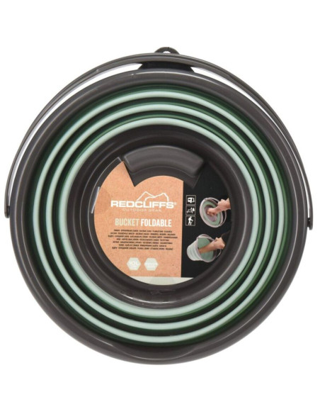 Wiaderko turystyczne składane pojemnik na wodę okrągłe 10l redcliffs